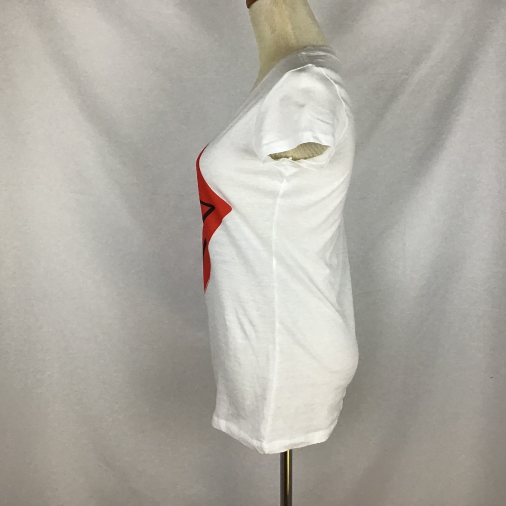 Bravado Hot Lips Graphic Tee Women Medium White Short Sleeve Rock Band NWT - Picture 3 of 6